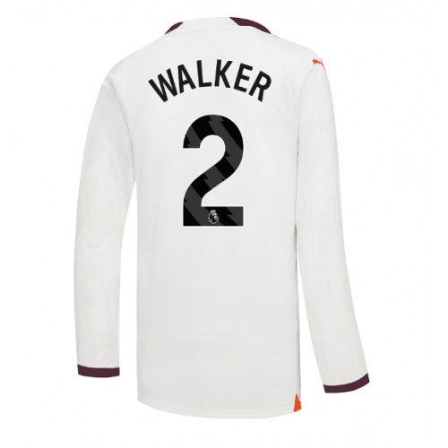 Maillot de foot Manchester City Kyle Walker #2 Extérieur 2023-24 Manche Longue